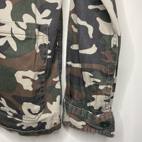 Sanctuary Tan Camo 4 Pocket Military Utility Cotton Blend Jacket Size Medium - Picture 6 of 15